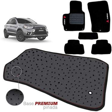 Imagem de Jogo de Tapete Carpete Pinado Compatível Com Asx 2010 11 12 13 14 Impermeável Lavável Logo Bordado 5 Peças