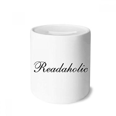 Imagem de DIYthinker Elegante caixa de dinheiro readaholic porta-moedas de cerâmica presente de cofrinho