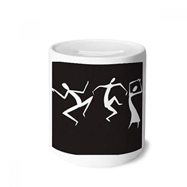 Imagem de DIYthinker Porta-moedas de cerâmica com estampa abstrata do antigo Egito