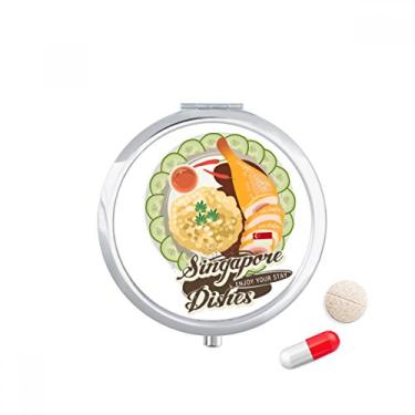 Imagem de Caixa de comprimidos de arroz hainanês Singapura com bolso para remédios