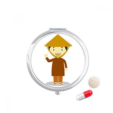 Imagem de Caixa de armazenamento de medicamentos com desenho do Vietnã de bambu