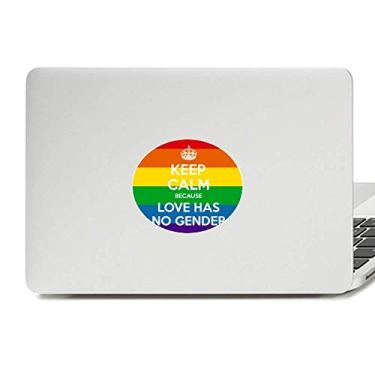 Imagem de Adesivo de notebook com emblema de vinil LGBT lésbica arco-íris gay