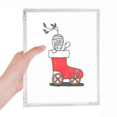 Imagem de Horus caderno de flores de trenó de Natal com folhas soltas e diário recarregável