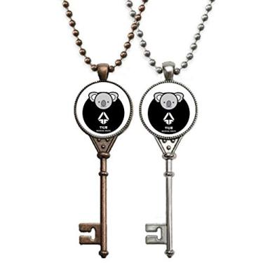 Imagem de OFFbb-USA Waste Sort Dry Lixo Coalas Chaveiro Pingente Joias Decoração de Casal