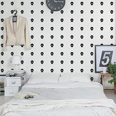 Imagem de Kit Adesivos de Parede Caveira-cinza Escuro-m