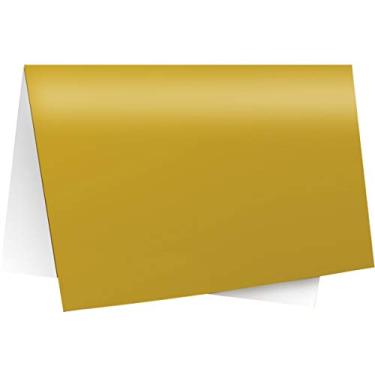 Imagem de Papel Laminado Cromus, Ouro/Amarelo, pacote de 40