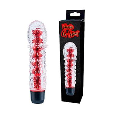 Imagem de Vibrador Personal Capa Extensora Peniana de Silicone Textura Massageadora 15 x 3,5 CM Vermelho REF: PE011D