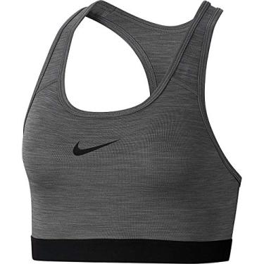 Imagem de Nike Women's Swoosh Sports Bra Size Medium, Smoke Gray Heather