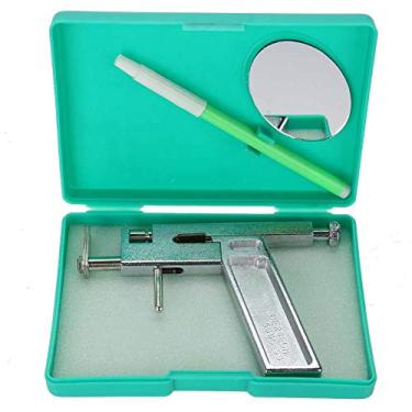 Imagem de Ferramenta de piercing de orelha, pistola de piercing de orelha durável, aço inoxidável portátil seguro para uso profissional