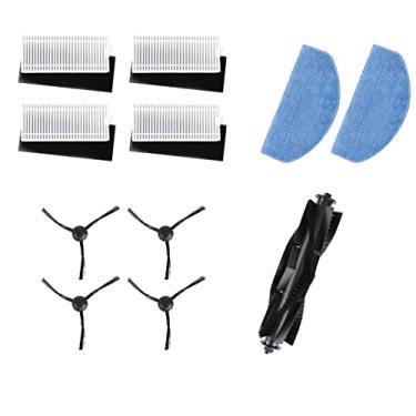 Imagem de NUHFUFA Kit de substituição de 1 escova principal, 4 escovas laterais, 4 filtros, 2 toalhetes, vassoura robô, acessórios compatíveis com aspirador de pó robô Tikom G8000/G8000Pro