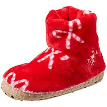 Imagem de Hatley Chinelos de lã felpudos, unissex, Bengala para Doces, 12 Little Kid