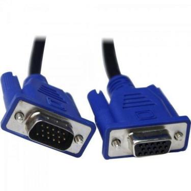 Imagem de Cabo Vga Hdb15m X Hdb15f Extensor 180mt Bege 