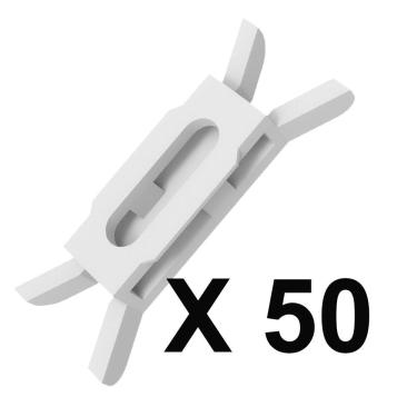 Imagem de Kit 50 Grampos Presilhas da Borracha Guarnição Porta Palio Weekend e Adventure 97 até 2017