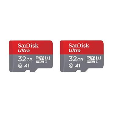Imagem de Cartão de memória SanDisk 32GB Ultra microSDHC UHS-I SDSQUAR-032G-GN6MT, 2 x 32GB, versão antiga