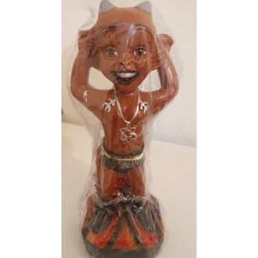 Imagem de Imagem Exu Mirim Brazinha Escultura Gesso Estatua 25 Cm