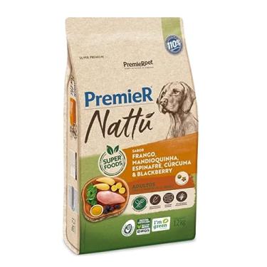 Imagem de Ração Premier Nattu adulto Fra/Mandioq/Espin/Curcu/Blackberry 12kg