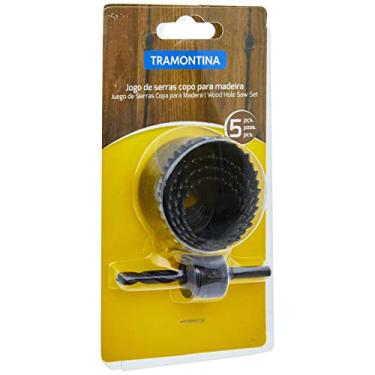 Imagem de Tramontina 42625501, Jogo de Serras Copo para Madeira 5 Peças, Corpo em Aço Especial, Dentes Travados