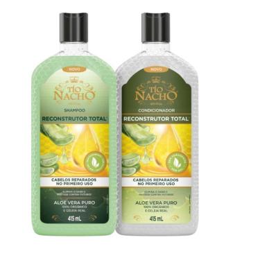 Imagem de Kit Tio Nacho Reconstrutor Total Shampoo 415ml + Condicionador 415ml