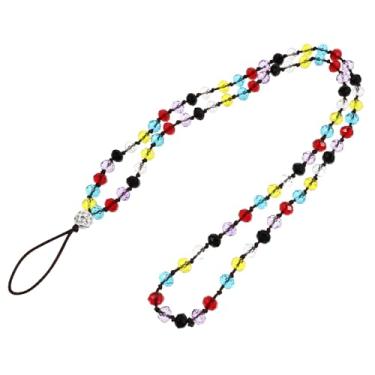 Imagem de CHILDWEET 1 Unidade Alças Para Celular Cordão De Contas De Cristal Alça De Telefone Frisada Corda De Suporte De Caixa De Telefone Alça De Contas De Telefone Diamante Cristal Artificial Funda
