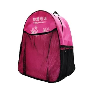 Imagem de predolo Patins de rolo mochila patins em linha saco de patins de gelo ajustável para patins saco de armazenamento para patins figura, rosa