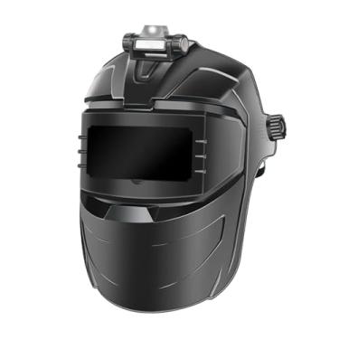 Imagem de Máscara de soldagem capa protetora olho rosto visão clara material de pc para trabalhadores de soldagem, com farol