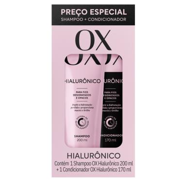 Imagem de Kit Shampoo 200 ml + Condicionador 170ml Ox Hialurônico