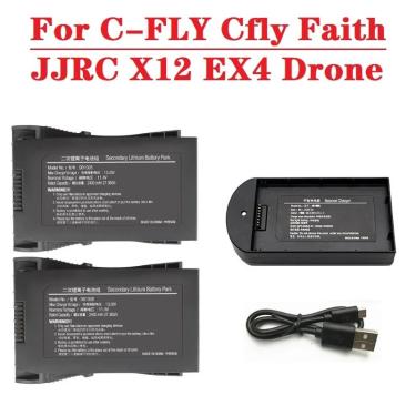 Imagem de Bateria recarregável para C-FLY Cfly Faith Drone  RC Quadcopter Peças de Reposição  JJRC X12  EX4