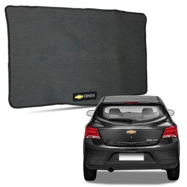 Imagem de Tapete Porta Malas para Onix 2012 a 2019 Borracha Automotivo com Bordado