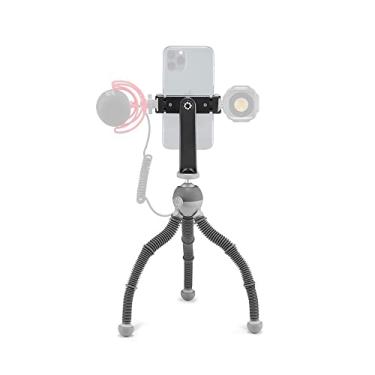 Imagem de JOBY PodZilla Kit médio, tripé flexível com suporte para telefone GripTight 360, tripé para celular dos criadores do GorillaPod, compatível com iPhone, smartphones e câmeras de ação, até 1 kg, cinza