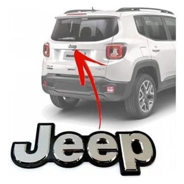 Imagem de Emblema Letreiro Traseiro Jeep Renegade Porta Mala Cromado