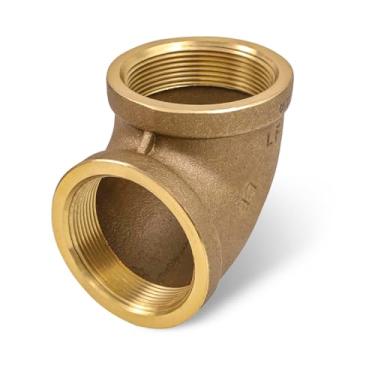 Imagem de Supply Giant Cotovelo CSOM0200 2 de 90 graus com rosca fêmea nacional cônica, encaixe de tubulação de latão sem chumbo, durável, maior resistência à corrosão, econômico e fácil de instalar, 4
