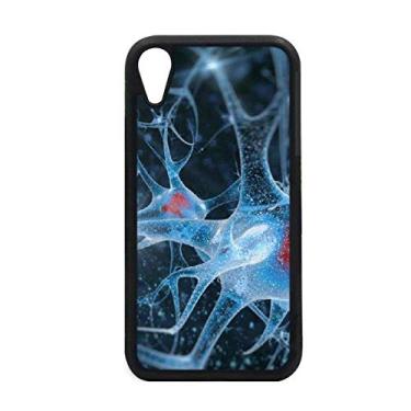 Imagem de Capa para iPhone XR com detalhes de imagem de células cerebrais para proteção de telefone Apple