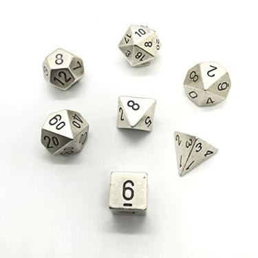 Imagem de Chessex: Conjunto de 7 matrizes de metal: cor prata - 27021