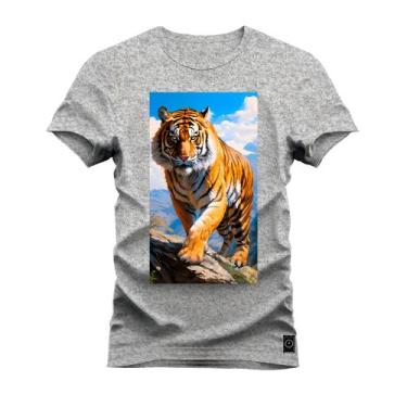 Imagem de Camiseta Plus Size T-Shirt Algodão Premium Estampada Tigrão - Nexstar