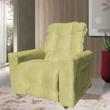 Imagem de Poltrona Extensão De Cílios Reclinável Fiesta Amarelo