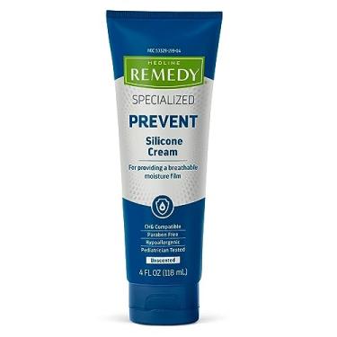 Imagem de Medline Remedy Creme de silicone especializado, sem perfume (118 ml), película respirável suave para todas as idades, sem parabenos e hipoalergênico para a pele, barreira para pele seca e rachada