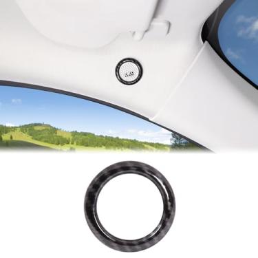 Imagem de Capa para microfone de teto de carro compatível com Ford Maverick 2022-2024 Alto-falante interno de teto de carro decoração capa de moldura de proteção cúpula de teto de carro capa de microfone
