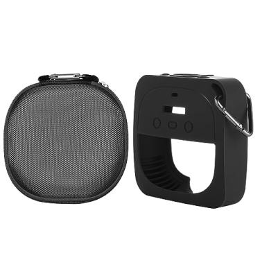 Imagem de Capa rígida para alto-falante Bose, capa de silicone para alto-falante Bose SoundLink Micro portátil Bluetooth (preto)