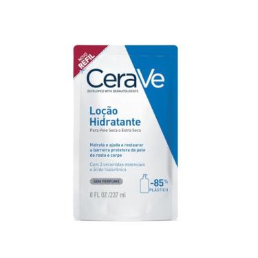 Imagem de CeraVe, Refil Loção Hidratante Corporal para Pele Seca e Extra Seca, com textura Fluida e Ácido Hialurônico, 237ml