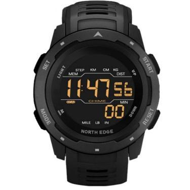 Imagem de Relógio De Pulso Digital Mars North Edge Impermeável 50m Esportivo Preto