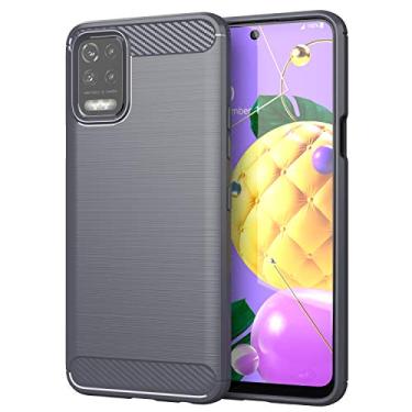 Imagem de Capa para LG K52, LG K62, LG Q62, LG K62+, capa com tecnologia de absorção de choque de TPU para celular LG K52/K62/Q52/K62+ (cinza)