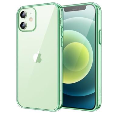 Imagem de JETech Capa para iPhone 12 Mini 5,4 Polegadas, Case Protetora de Telefone à Prova de Choque Não-Amarelecimento, Capinha Parte Traseira Transparente Anti-Riscos (Verde Meia-Noite)