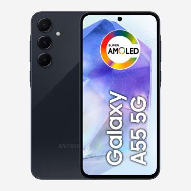 Imagem de REEMBALADO: Samsung Galaxy A55 5G 256GB 8GB RAM Tela 6.6 - Azul Escuro