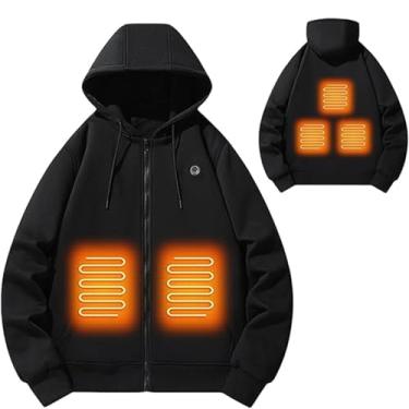 Imagem de SofLuxe Casacos com capuz de lã aquecida para homens e mulheres, casaco de aquecimento de inverno ao ar livre, moletom com aquecimento inteligente, unissex, feminino, G