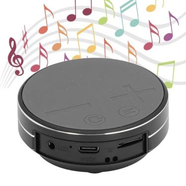 Imagem de Alto-falante de Condução óssea, Alto-falante Portátil Sem Fio BT Som Estéreo de Graves Criativo, Reprodutor de Música de Tamanho Mini à Prova D'água para Banheiro Doméstico (Preto)