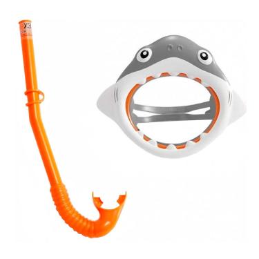 Imagem de Máscara de Mergulho com Snorkel Tubarão Divertido - Intex