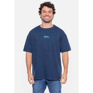 Imagem de Camiseta Fatal Oversize Flame Marinho Navy Hipnose, P