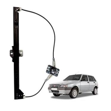 Imagem de Maquina Vidro Manual Uno Mille Way 4 pts Dianteira Esquerda - Zinni Gu