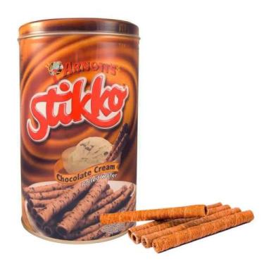 Imagem de Biscoito Wafer Recheados Stikko Chocolate Cream Lata 330g - ARNOTTS