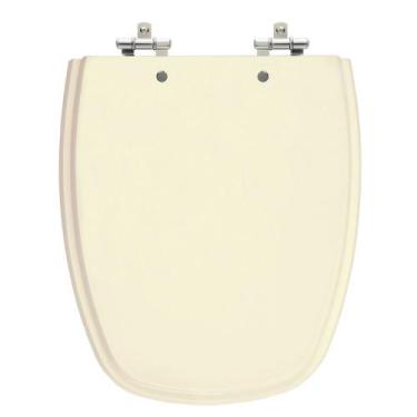 Imagem de Assento Sanitário Monte Carlo Creme (Bege Claro) Tampa para Vaso Deca 